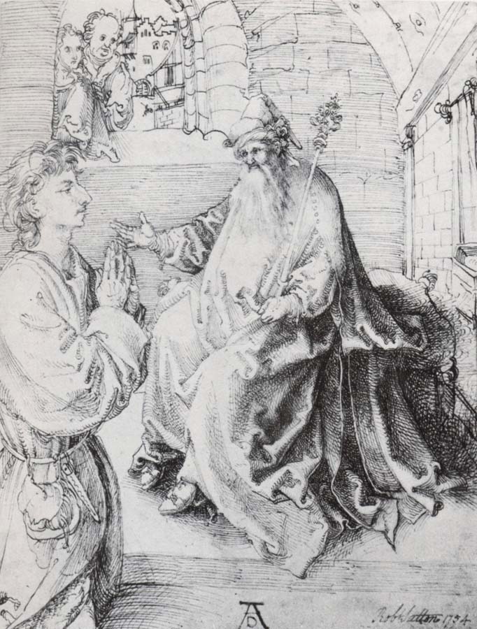 Albrecht Durer Youth kneeling beffore the judge